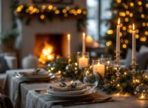Bambini che festeggiano il Natale con gioia e creatività