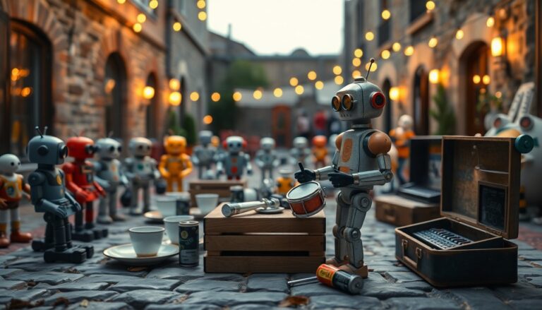 Festa robotica per giocattoli: serata con Cobol Pongide ed Emiglino